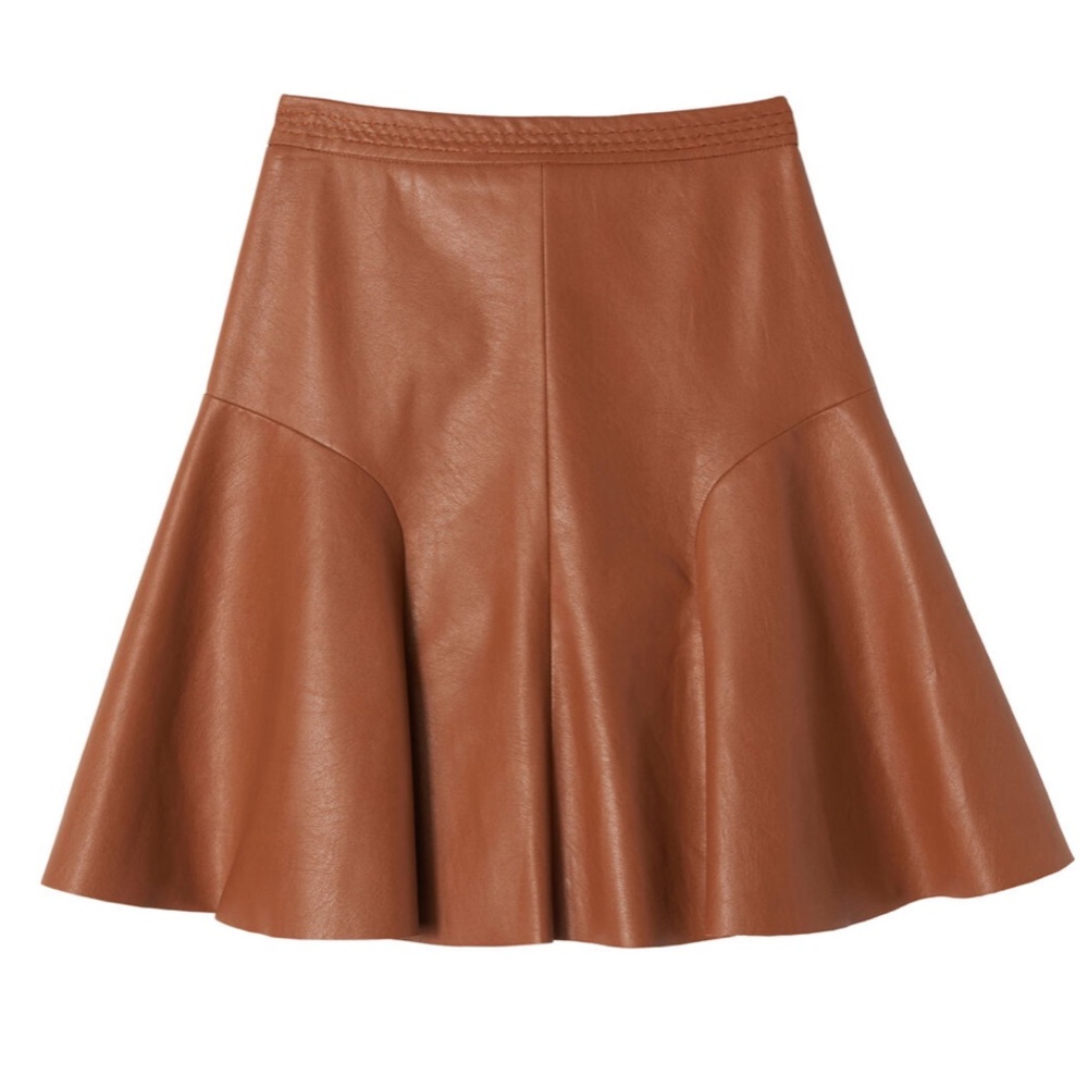 Rebecca Taylor Vegan Leather Skirt